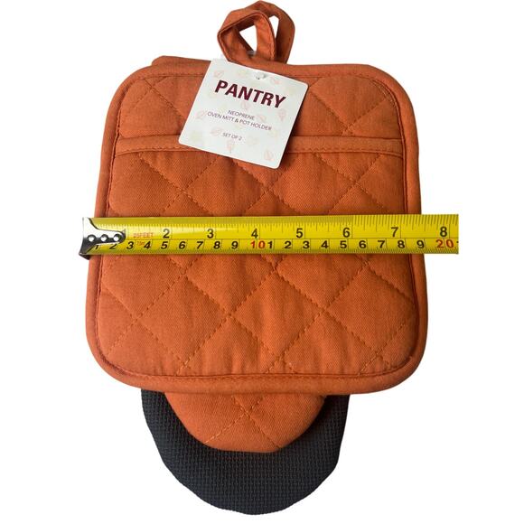 Pantry Neoprene Oven Mitt & Pot Holder Orange NWT - Picture 3 of 4